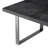 Borghese Oak Solid Wood Top Metal Base Dining Table-38230527-38230526