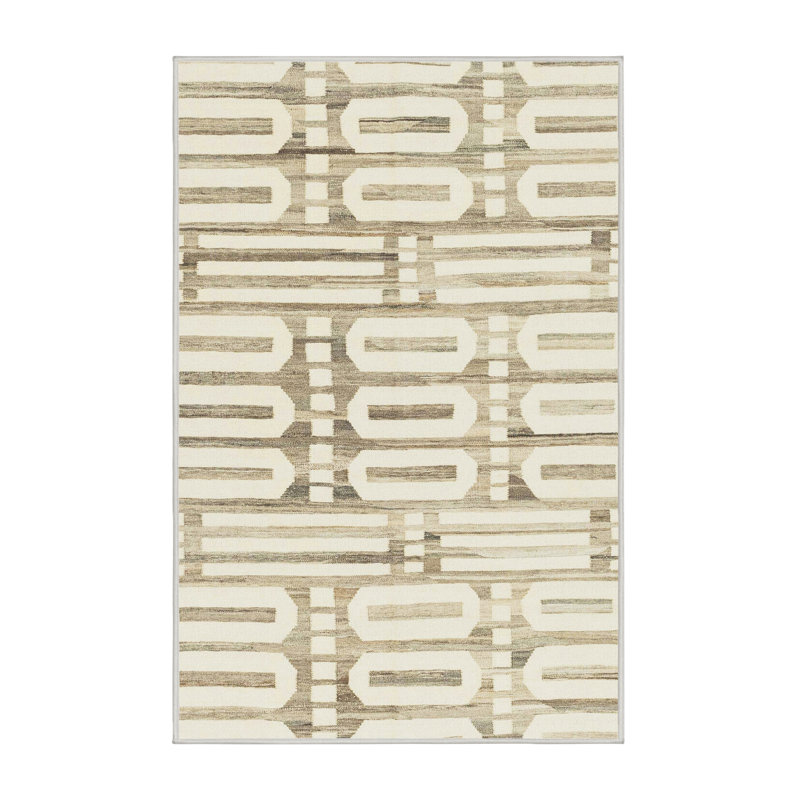 Abstract Indoor Rug, Rectangle 2' x 4'