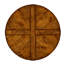 Casually Country Round Walnut Wood Dining Table-39862081-23515267