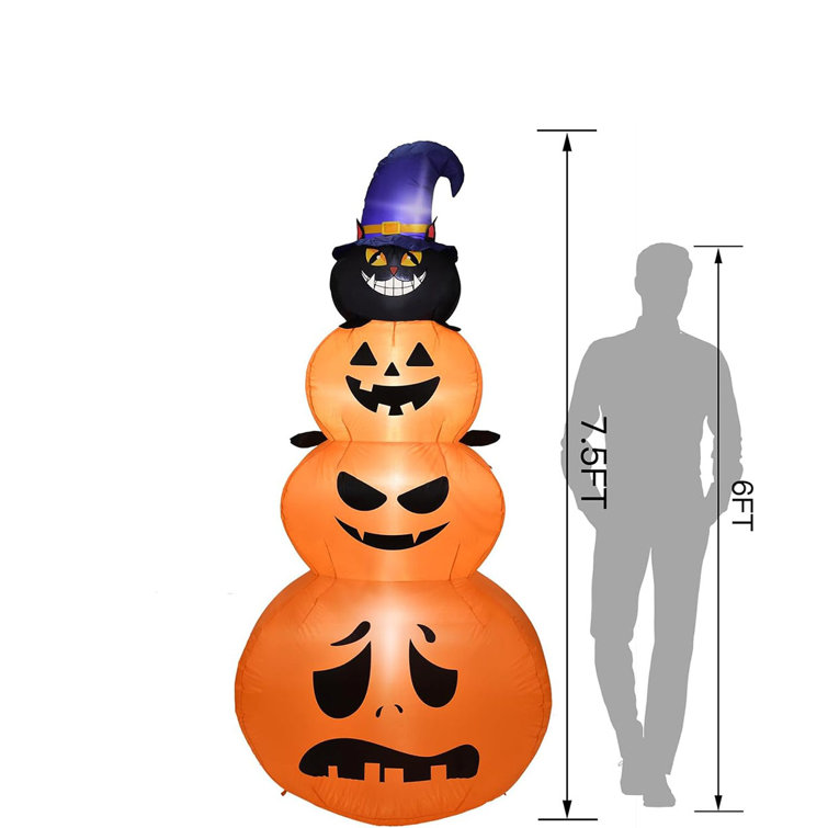 The Holiday Aisle® Halloween Inflatables Outdoor Decorations -Blow Up ...