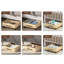 Underbed Storage Crate Drawer Wooden Storage Box with Wheels Home Furniture Unit