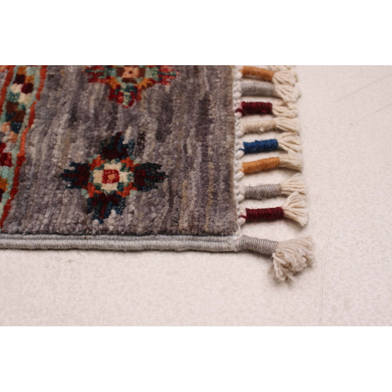 Modern Ersari Grey Rug 2'8" x 8'2"