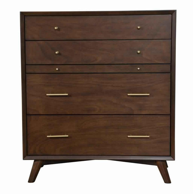 Commode 4 tiroirs Ackeron, Brun