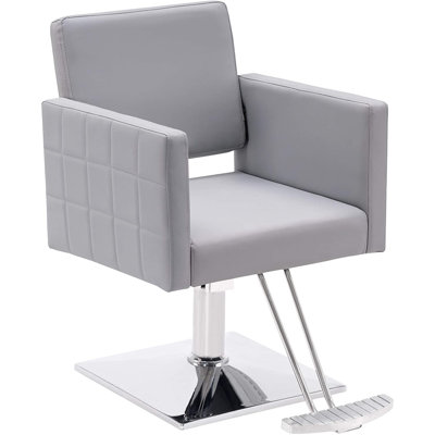 Fauteuil de barbier hydraulique en similicuir Spring Street