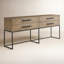 Console en bois massif de 76 po Baxley-112619333