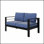 50-Inch All-Weather Aluminum Patio Loveseat With Durable Frame And Comfortable Cushions, Perfect For Outdoor Relaxation.