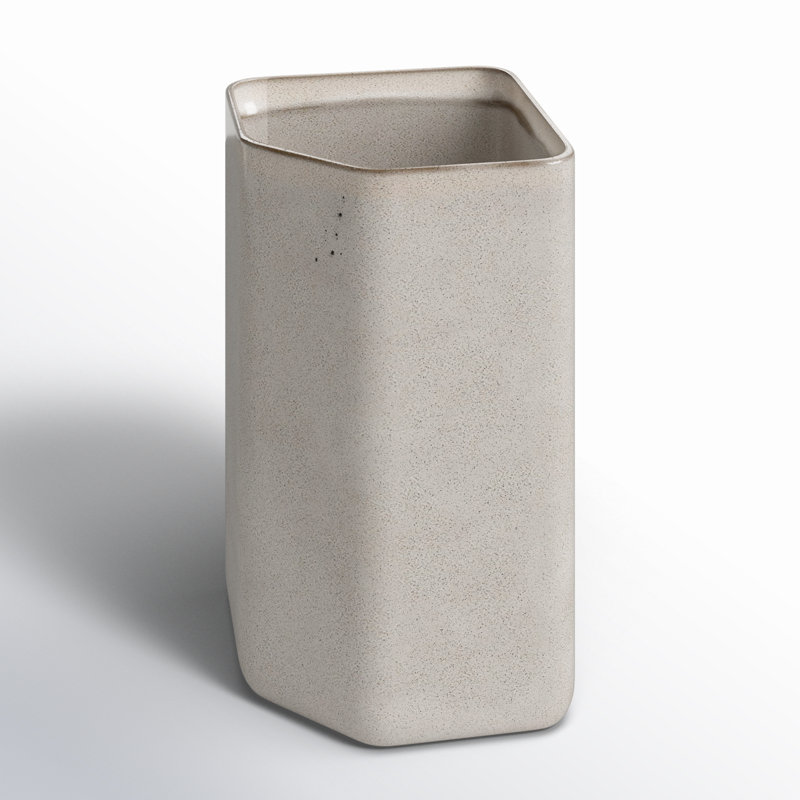 Handmade Ceramic Table Vase, 6.5" H x 3.75" W x 3.75" D