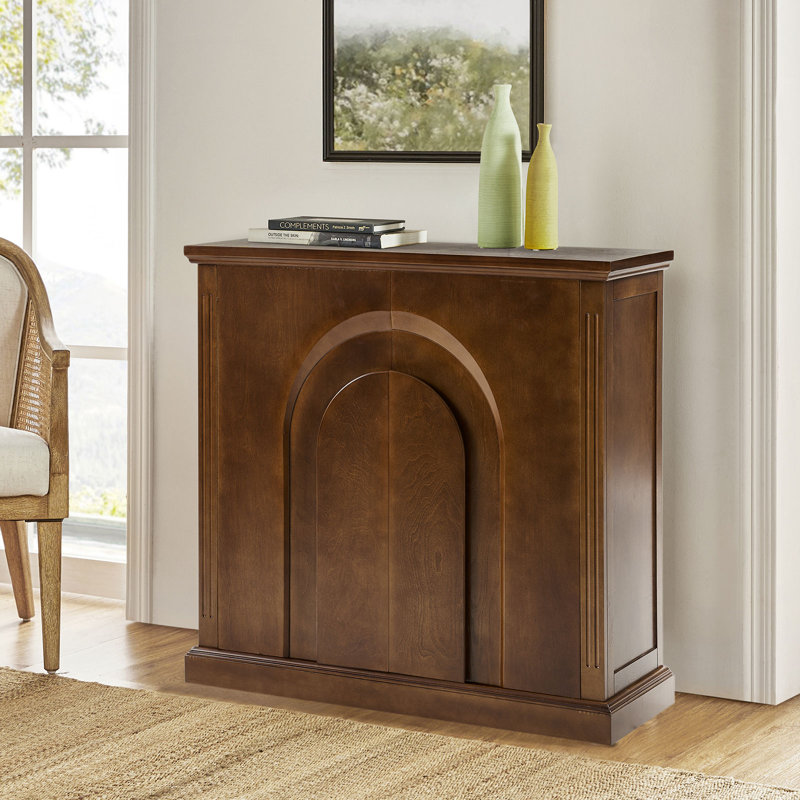 Nabila 36'' W 2 - Door Vintage Style Accent Cabinet, Walnut
