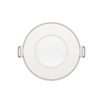 3'' LED Fire Rated & Certified Ultra Slim Downlight - Selectable Color Temps, Dimmable 600 Lumens