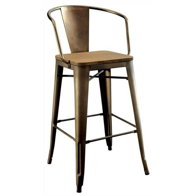 Koertdine Counter Stool with Metal Frame