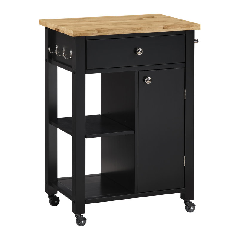 Derry Kitchen Cart, Black