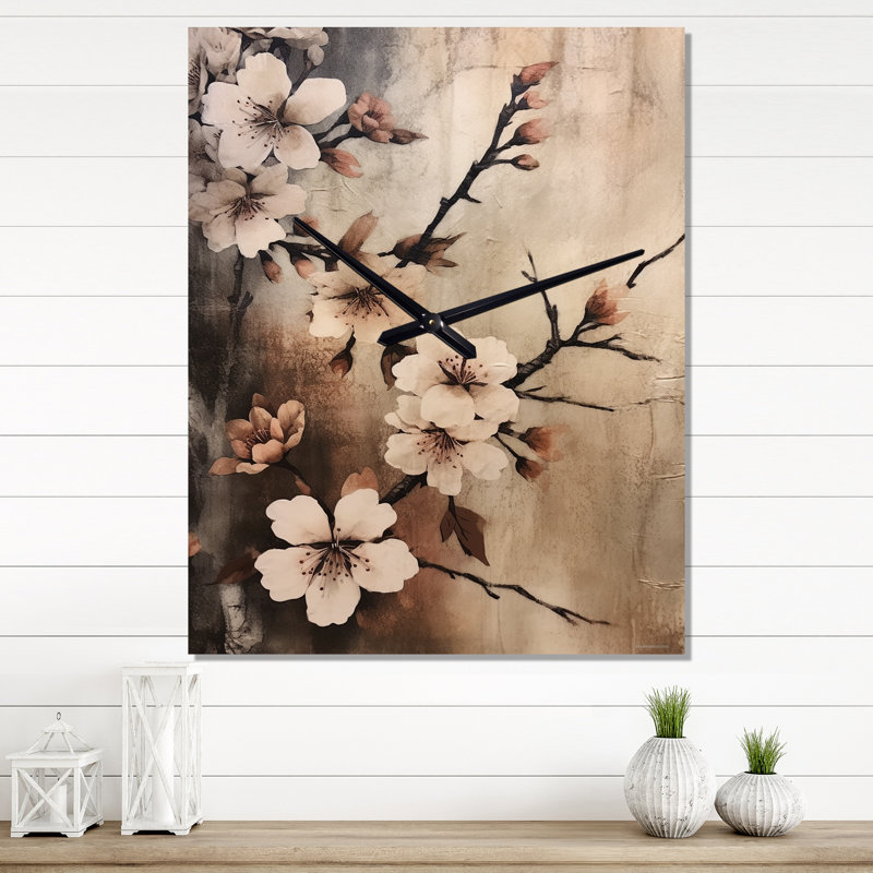 Horloge murale Cherry Blossoms, Grand