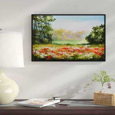" Poppy Field With Sky "