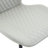 Modern PU Leather Dining Chair, Ergonomic Upholstered Side Chair with Black Metal Legs, Light Gray (Set of 4)-2006973338