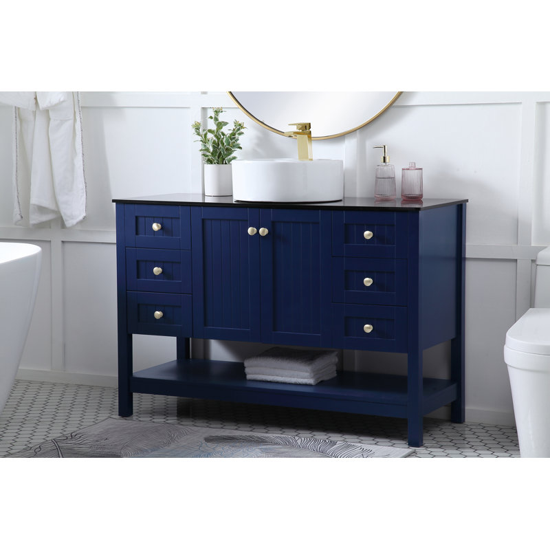 Pierpont 48'' Single Bathroom Vanity, Blue