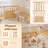 Natural Wood Baby Playpen, 12 Panels lay Yard, Door & Toys Easy to Assemble, Large Portable Play Pen for Babies and Toddlers, Infant Play Pen Play, Made of Natural Pine Wood-136234385