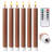 Fluted Ribbed Grooved LED Flameless Taper Candles, Remote, On/Off Button, Battery Operated, 6 Pack-878360795