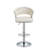 Ginko Modern Adjustable Bar Stools, Swivel Counter Stools with Upholstered Seat, Backrest, Footrest and Metal Frame for Kitchen and Home Bar （Set of 4）-630806675