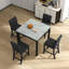 Ensemble 5 pièces de table et chaises de salle à manger, table et chaises en bois avec 4 chaises pour petits espaces, table de salle à manger carrée moderne à hauteur de comptoir, ensemble de table et de chaises de style Mid-Century compact, Uphols-974785654