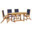 Solid Wood Patio Dining Set Oval Table-101510507-122610818-122610822
