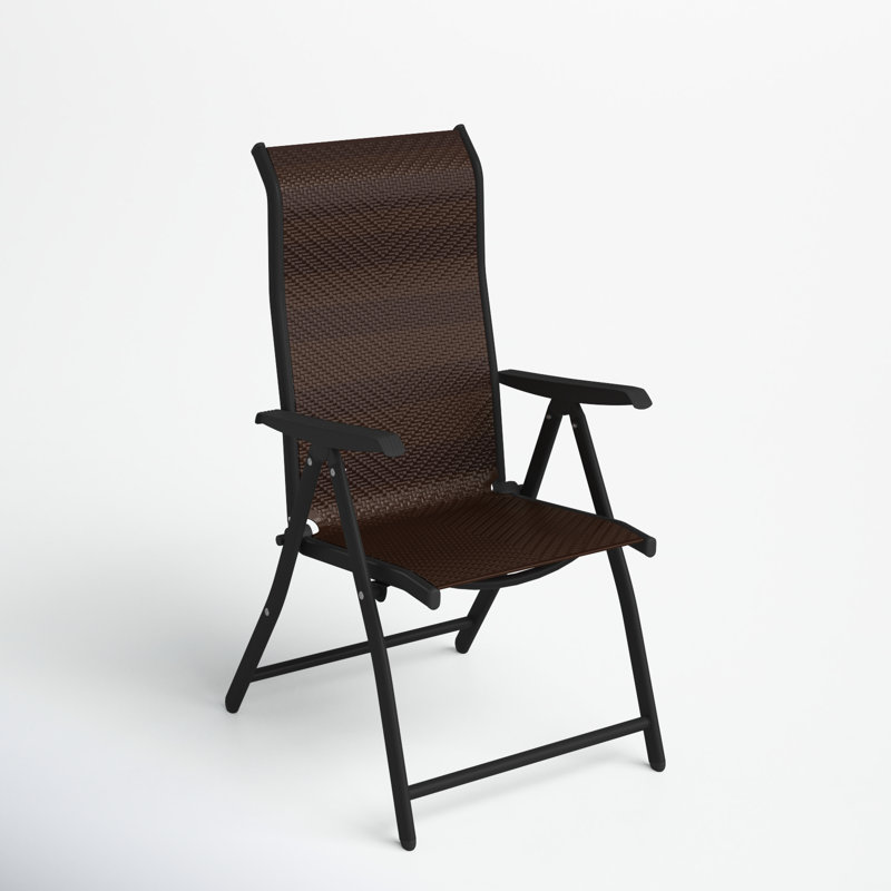 Fauteuil inclinable rotin en osier, brun