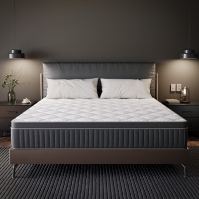 10" Medium Cooling Gel Memory Foam Hybrid Mattresses in a Box with Certipur-US and Oeko TEX Certified