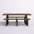 Gaige 4 - Person Solid Wood Top Double Pedestal Dining Set