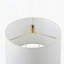 Lampe de table facettée en verre bleu