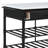 Clarkson Transitional Kitchen Island with Artificial Stone Top in White and Grey