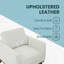 Khadeshia Mid-Century Modern Accent Chair, Lounge Chair, Armchair, Reading Chair with Leather/Mesh Upholstery and Birch Wood Legs-1609913851