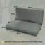 Outsunny 2 Seater Pallet Furniture Cushions UPF20+ 20 cm-224262328