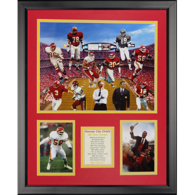 Kansas city chiefs-chief greats memorabilis encadrées NFL