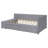 Twin size L-Shaped Upholstered Platform Bed with Storage and Drawers-110990650