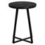 Élégante table de bout noire pour le bureau, le salon, l'apparence de marbre moderne, la pièce décorative, la chambre à coucher et le bureau