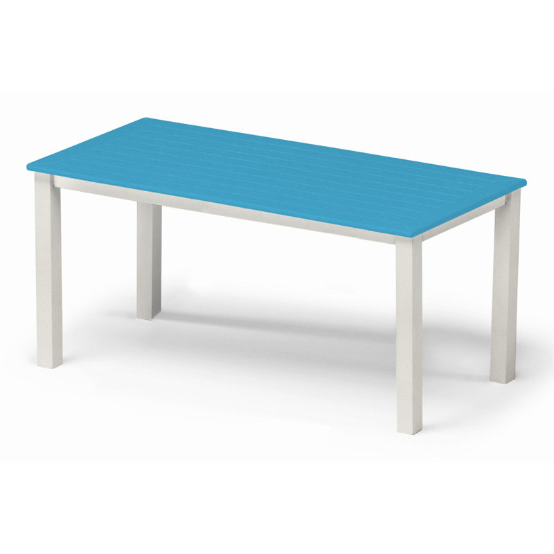 Robinett Outdoor Coffee Table, Aqua PQ0, Textured Snow