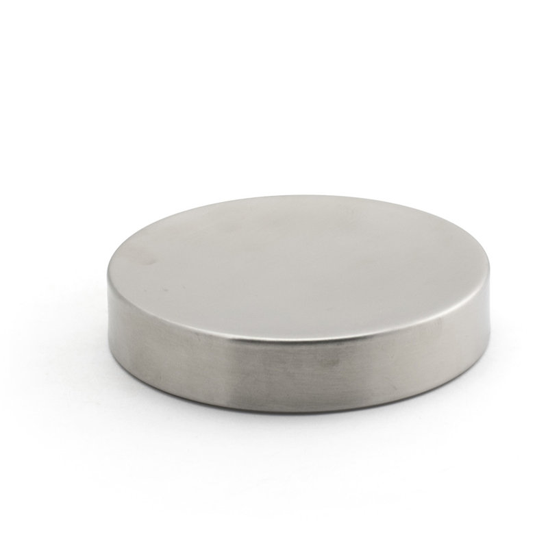 Stainless Steel Round Spoon Rest, Brushed Stainless Steel