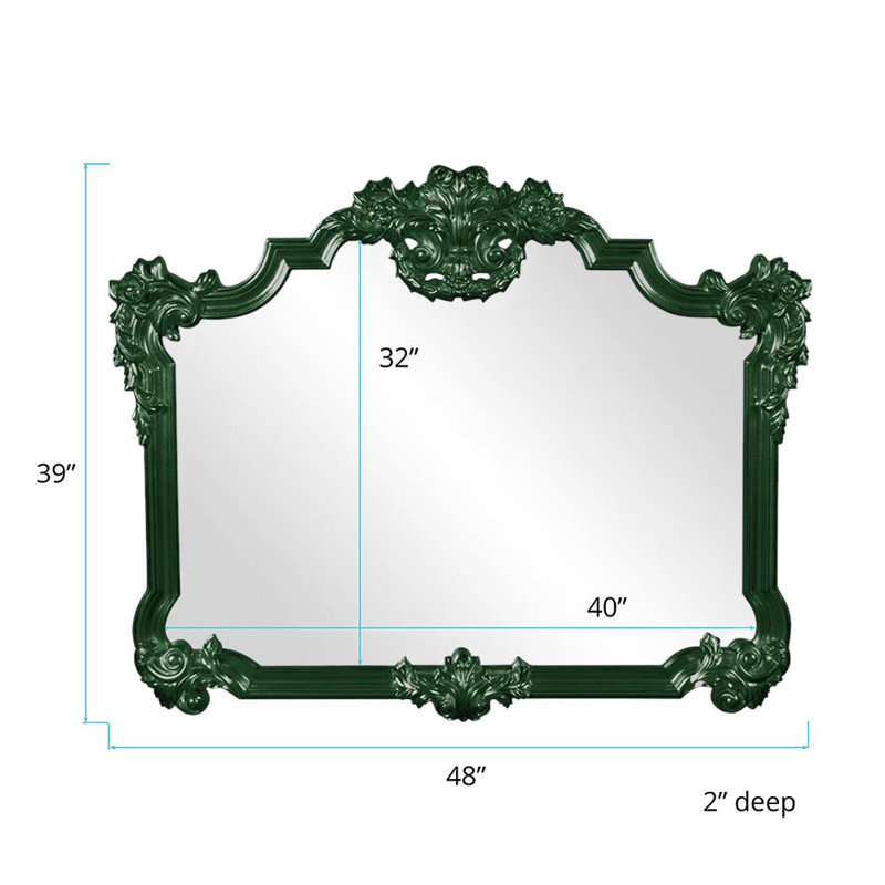 Miroir traditionnel, Vert forêt