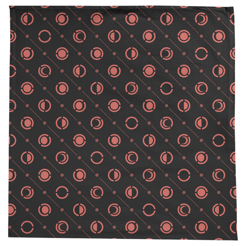 Nappe des phases de lune classiques, Noir/rouge