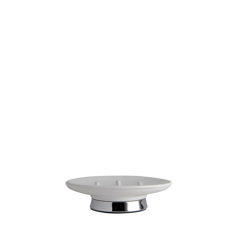Savon en céramique Junzhe blanc / chrome