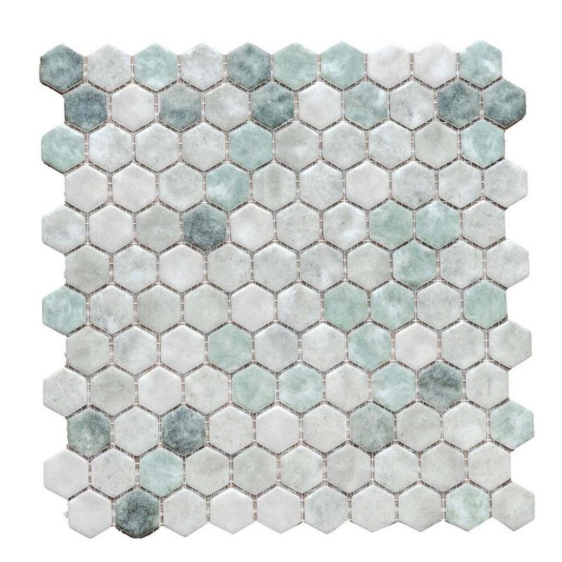Eterna 1" x 1" Straight Edge Glass Mosaic Wall And Floor Tile, Green