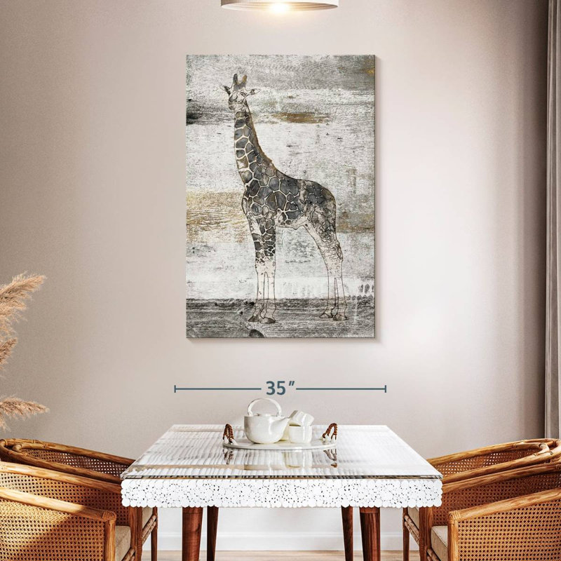 Brampt Giraffe Stare, 48" H x 32" W