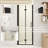 28" W × 72" H Bifold Shower Door – Matte Black Aluminum Frame,1/4"(6Mm) Tempered Glass With Explosion-Proof Film, Stainless Steel Handle, Modern Minimalist Design