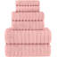 Ensemble de 6 serviettes de bain en velours côtelé de luxe Elegant Comfort-129191276