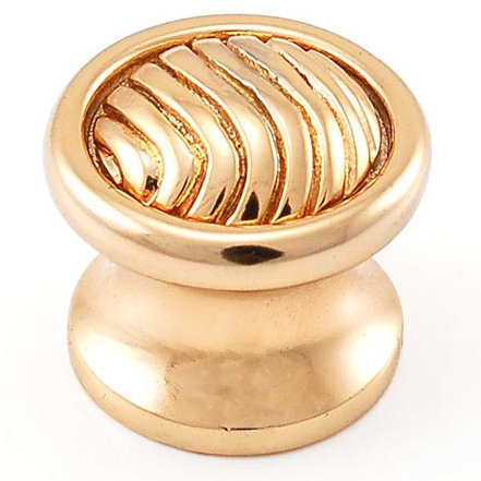 Poignée champignon de diamètre 7/8 po Sanzio, Or poli