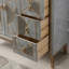 Buffet Mid-Century moderne en bois massif gris-585306410