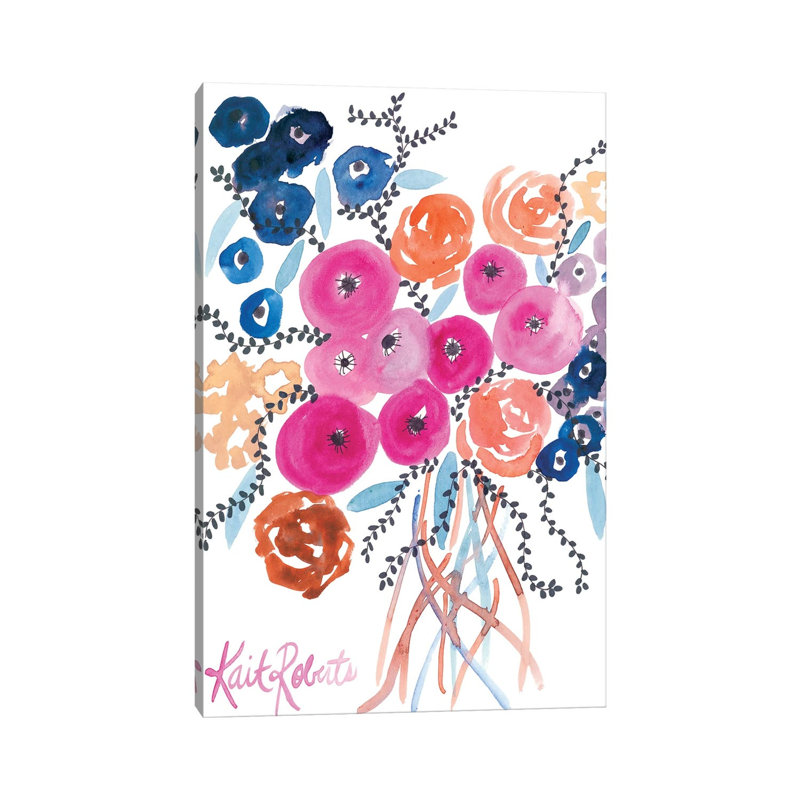 The Flowers Have Secrets 1 Piece Wrapped Canvas Wall Art, 20.32 cm H x 30.48 cm W