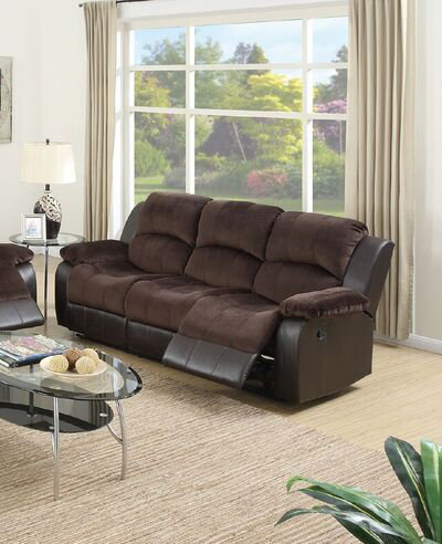 Catalan 83'' Faux Leather Reclining Sofa