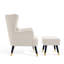 Upholstered With Footstool Wingback Chair-1280335011-1281189396