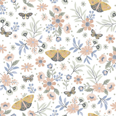 Whimsical Meadow Wallpaper Sample