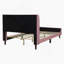 Lit plateforme tapissier, velours -1919968560